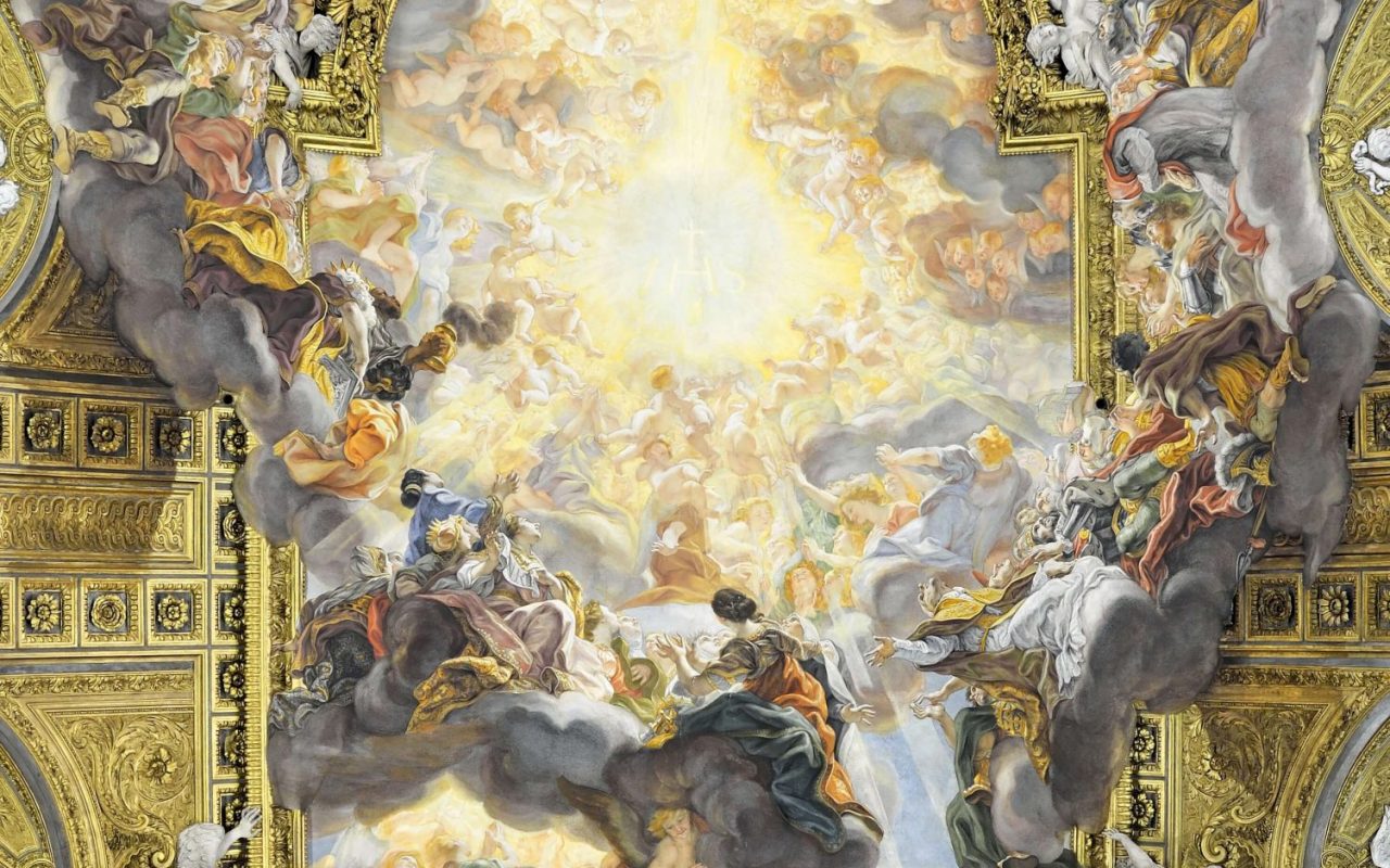 Gaulli, Triumph of the Name of Jesus, Gesu Church Rome, 1672-1685
