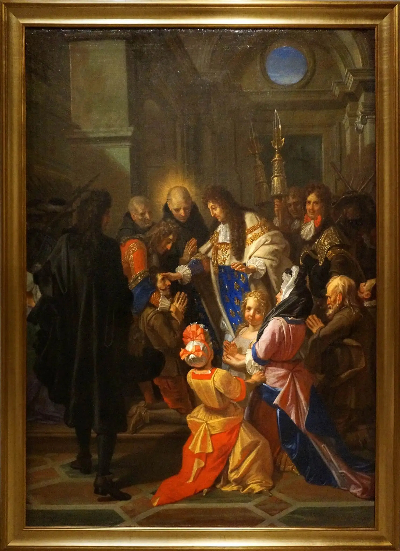 Jean Jouvenet, Louis XIV touchant les malades des écrouelles, 1690, Église Saint-Riquier