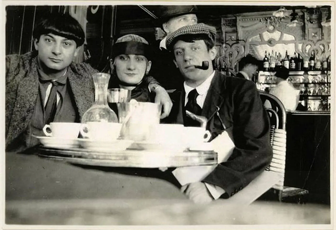 Modigliani, Picasso et Salmon (Cocteau, 1916)