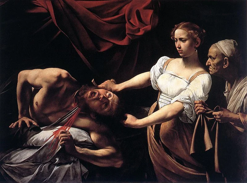 Judith et Holopherne, Caravage, 1598