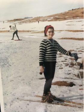 My grandmother skiing, 1964