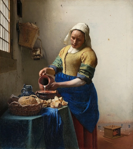 La laitière, de Johannes Vermeer, 1658, Rijksmuseum à Amsterdam